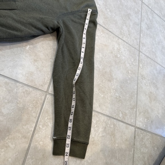 LL Bean Green Shacket Jacket Coat Flannel Lined Full Zip Traditional Fit Sz L - Picture 4 of 10